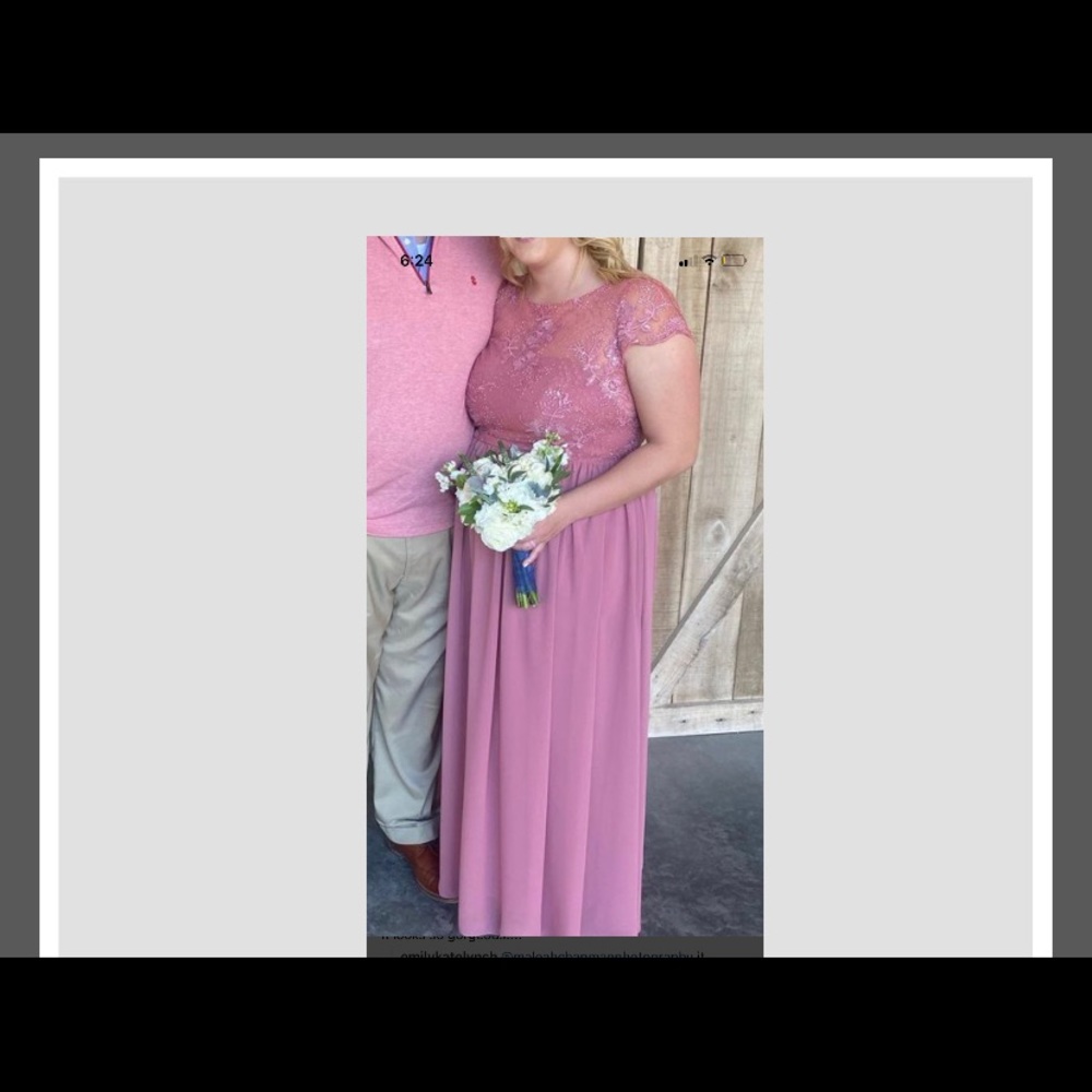 Blush bridesmaids dress